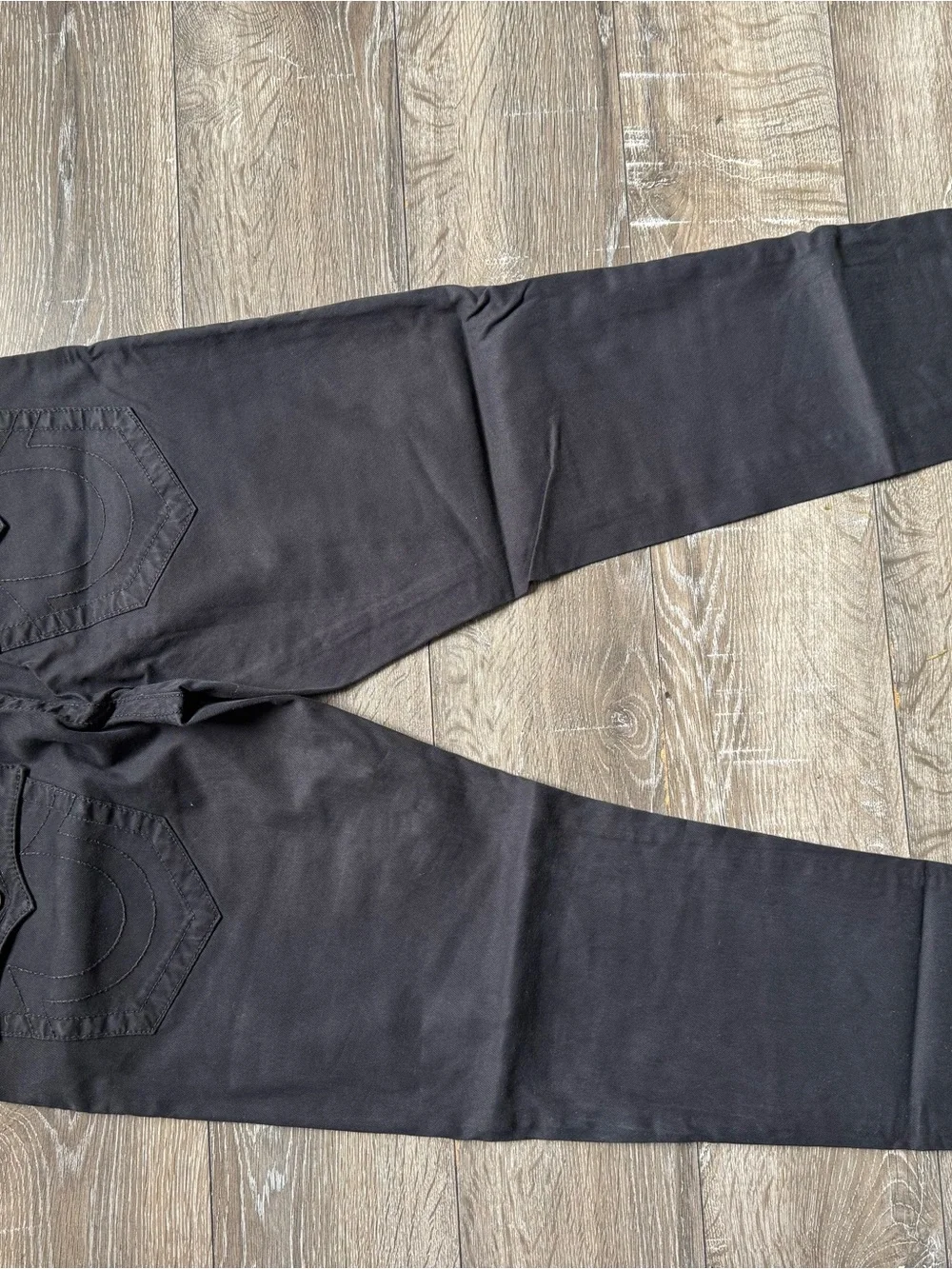 True Religion Black Relaxed Slim Jeans
